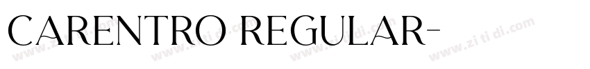 Carentro Regular字体转换